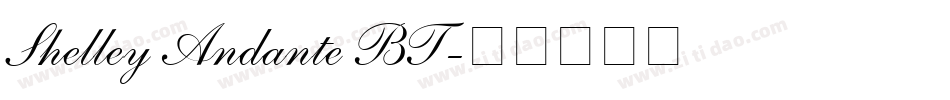 Shelley Andante BT字体转换